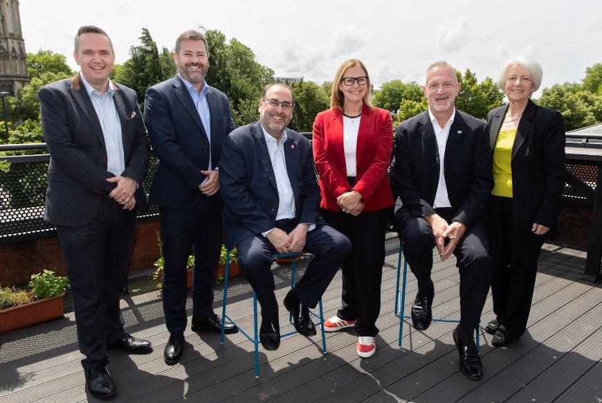 Mayor with council leaders